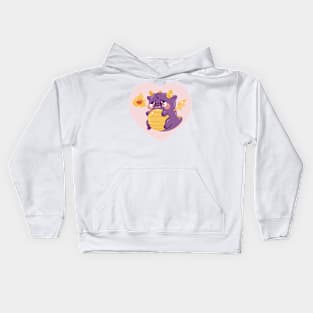 Cute Chonky Dragon Art Kids Hoodie